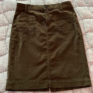 Olive green Hudson skirt